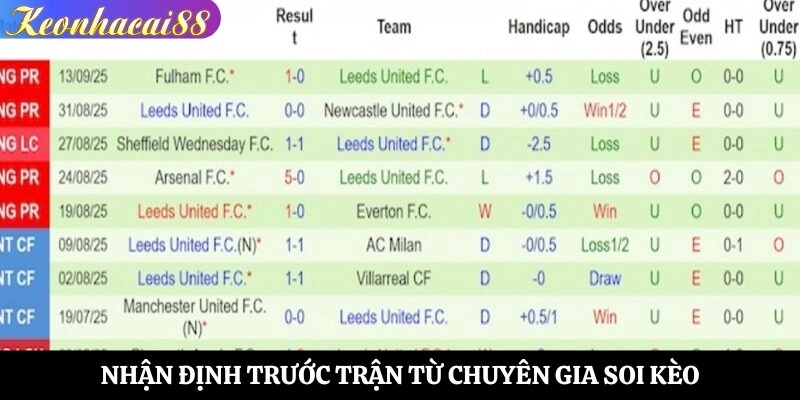 Nhận định trước trận từ chuyên gia soi kèo